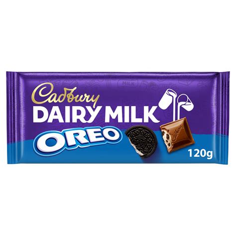 Cadbury Dairy Milk with Oreo Chocolate Bar 120g | Single Chocolate Bars ...