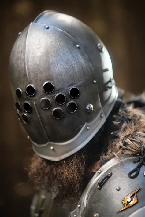 Marauder Larp Helmet - Epic Dark & Grey | Epic Armoury