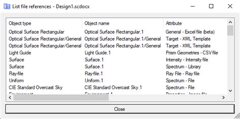 Using the Speos File Analysis