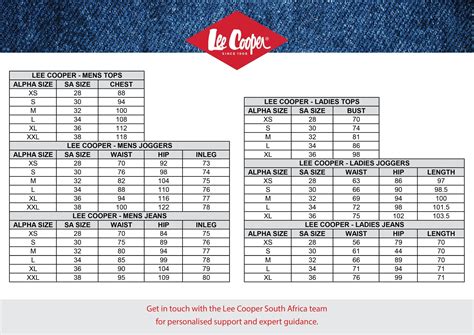Jeans Fit Guide | Lee Cooper South Africa