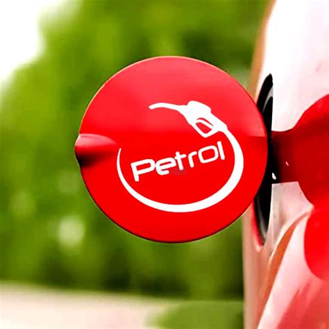 Indnone® Petrol Pipe Sticker: Stylish White Car Decal