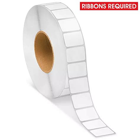 Removable Adhesive Industrial Thermal Transfer Labels - 1 1/2 x 1 ...