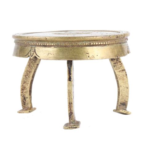 Brass Round Pooja Chowki