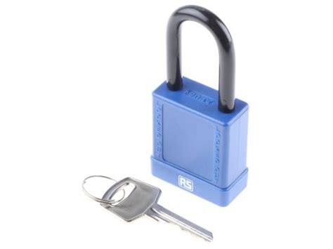 Blue Non Conductive Safety Padlock,std. | Contact RS Components