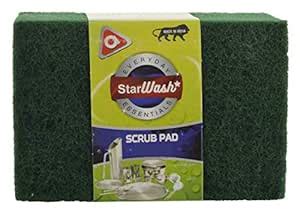 Star Wash Polyester Multipurpose Band 3x4" Scrub Pads (Green, 20-Piece ...