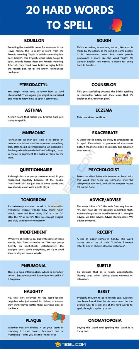 Hard Spelling Words In English Pdf at Kimberly Mayer blog