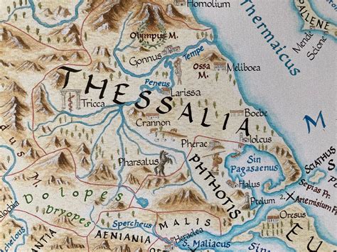 Map of Ancient Greece, 5th Century BC - Etsy