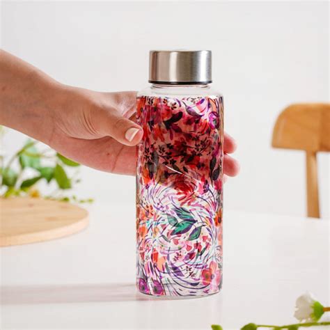 Wildflower Leakproof Glass Water Bottle 500ml Online - Premium Water ...