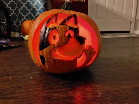 Bluey Pumpkin Carving for my boys : r/bluey