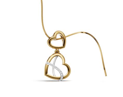 Avarta Mesmerizing Double Heart Diamond Pendant – Avarta Jewellery