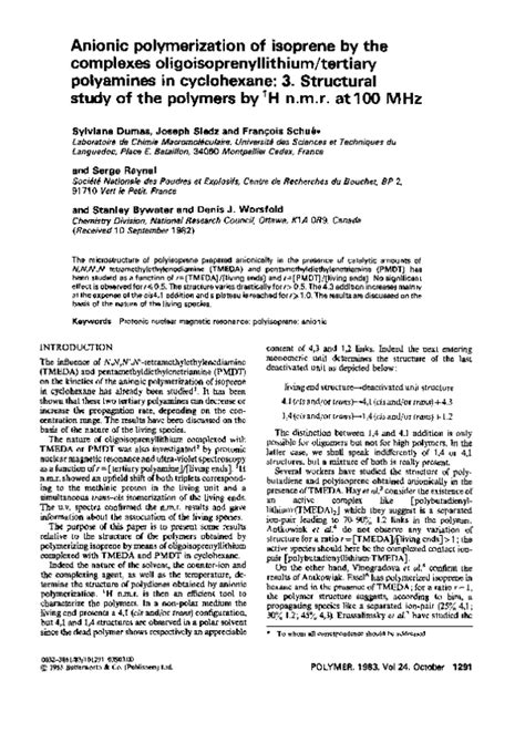 Image result for Isoprene Anionic Polymerization