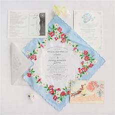 Handkerchief Wedding Invitation by 21 Charming Handkerchief Wedding Invitations For Vintage Handkerchief Wedding Invitation