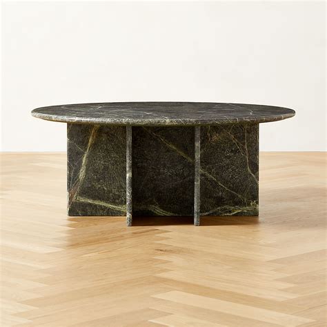 Modern Round Marble Coffee Tables | CB2