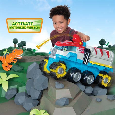 Buy Paw Patrol, Dino Rescue Dino Patroller Motorized Team Vehicle with ...