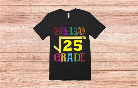 Hello Fifth Grade | Square Root of 25 Graphic by AME⭐⭐⭐ · Creative Fabrica