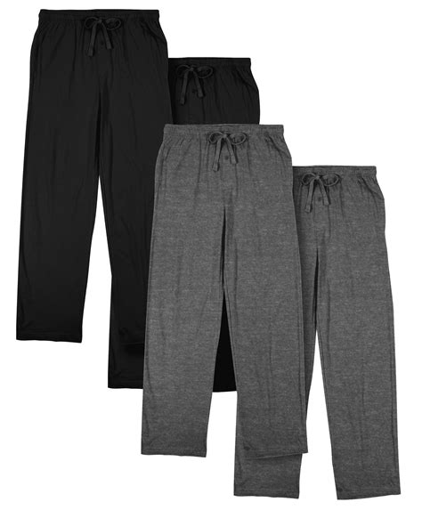 Men’s Cotton-Blend Pajama Pants – Soft Brushed Flannel Feel Sleep ...