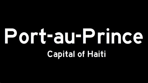 Port-au-Prince is the capital of Haiti by HispaniolaNewGuinea on DeviantArt