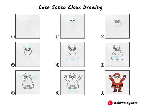Cute Santa Drawing