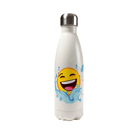 Emoji Water Bottle Labels Template Black And White