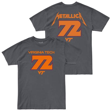 72 Seasons Virginia Tech x Metallica 100% Cotton Tee – ORIGINAL RETRO BRAND