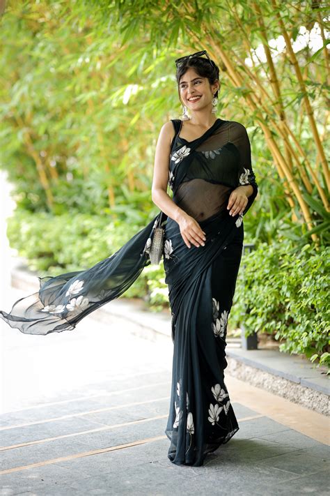 Sarees hand painted with organic colors on natural fabrics. | Charcoal ...