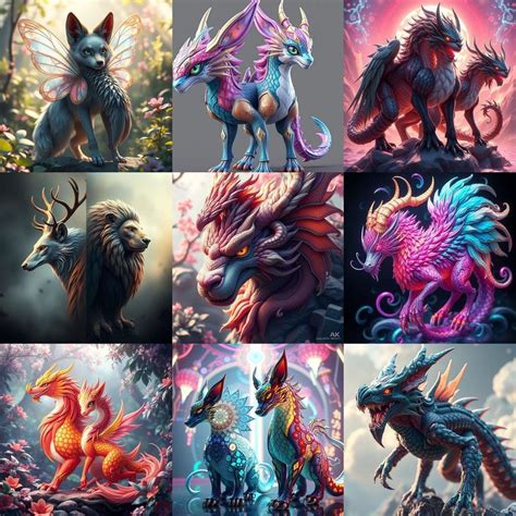 animales miticos - Mythical Animal Hybrids in Stunning 8K Re...
