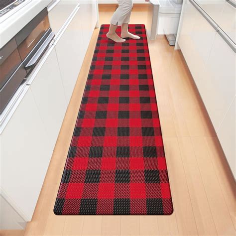 Kitchen Floor Mats Red