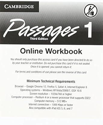 Buy Passages Level 1 Online Workbook Activation Code Card Book Online ...