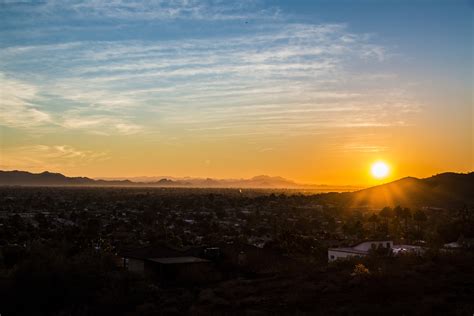 Sunset landscape in Phoenix, Arizona image - Free stock photo - Public ...