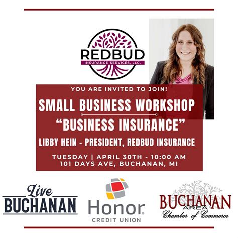 Small Business Workshop - "Business Insurance", 101 Days Ave, Buchanan ...