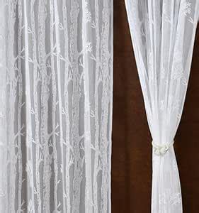 Buy Homefab India Pack of 2 Tissue Curtains Sheer Panel Transparent Net ...
