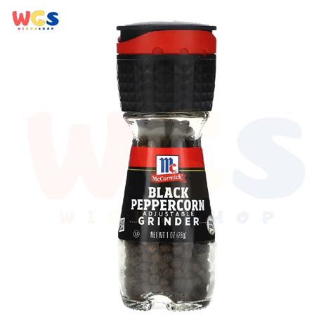 Jual McCormick Black Peppercorn Adjustable Grinder 1oz 28g | Shopee ...