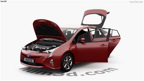 360 view of Toyota Prius with HQ interior and engine 2019 3D model - 3DModels store