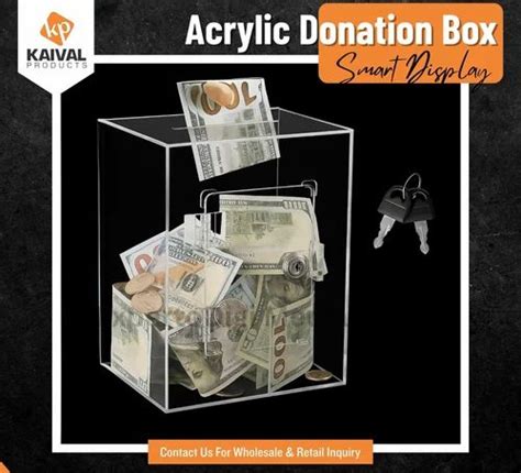 Acrylic Box - 4mm Transparent Acrylic Suggestion Box Manufacturer from ...