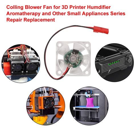 Buy 4PCS 3D Printer Cooling Fan DC 12V Oil Bearing Brushless Blower Fan ...
