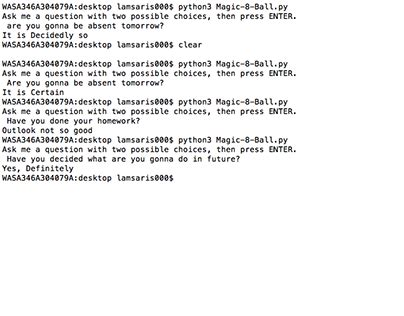 Magic 8 Ball Python Code 的图像结果