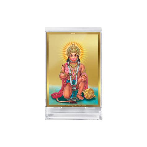 Diviniti Hanuman Ji God Idol Photo Frame for Car Dashboard, Table Décor ...