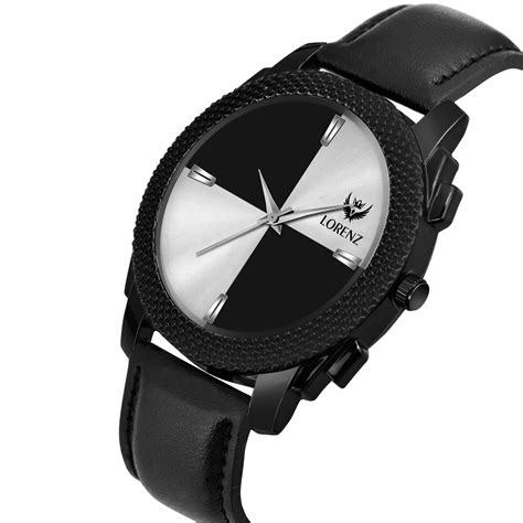 Lorenz Two Tone Dial & Black Watch for Men | MK-4010R – Lorenz Fashion