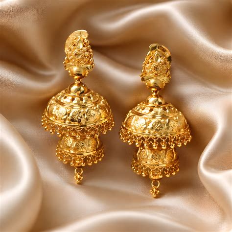Royal Double Dome Traditional Jhumka Earrings – SAI HANDA BANGLES