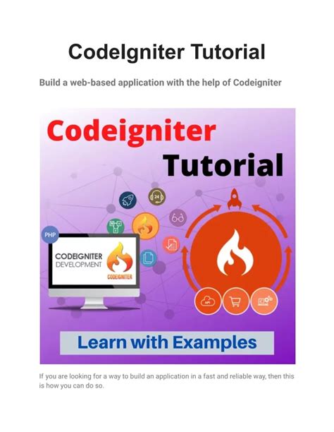 CodeIgniter Tutorial 的图像结果