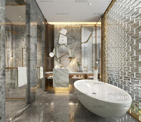 样板房_欧式卫生间浴缸装修设计效果图 – 设计本装修效果图