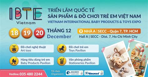 TRIỂN LÃM QUỐC TẾ SẢN PHẨM & ĐỒ CHƠI TRẺ EM VIỆT NAM (IBTE), SECC ...