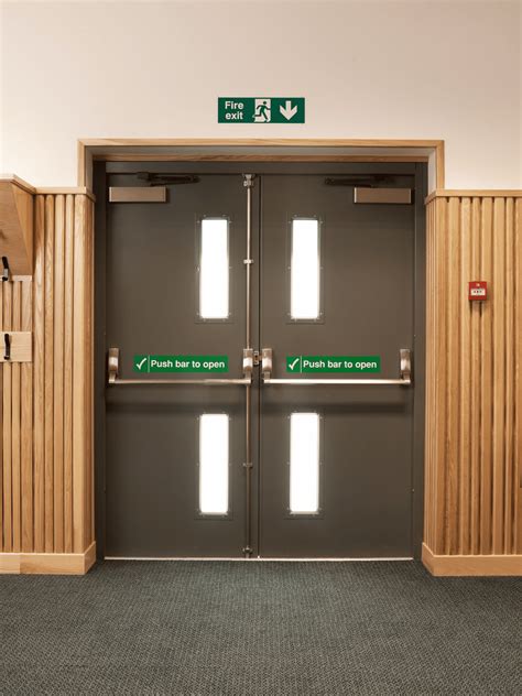 Emergency Exit Door With Lighting