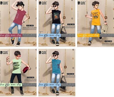 3063 Pubj Tencil Lycra Boys Tshirt – Kavya Style Plus
