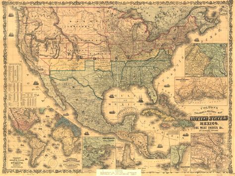 Vintage USA Map HD Wallpaper