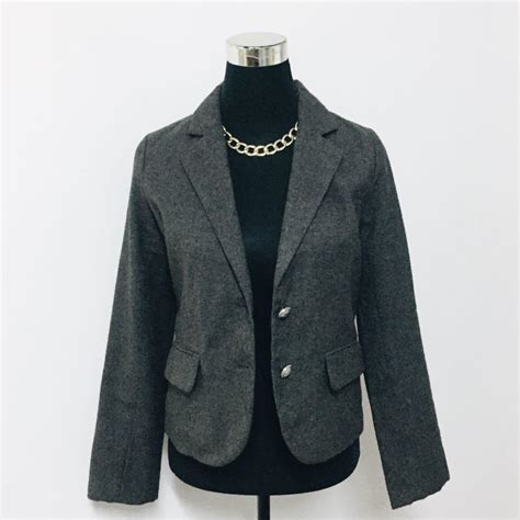 Dark Gray Blazer, Women's Fashion, Coats, Jackets and Outerwear on ...