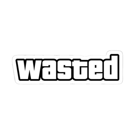 Wasted Sticker | Stickerfever.in