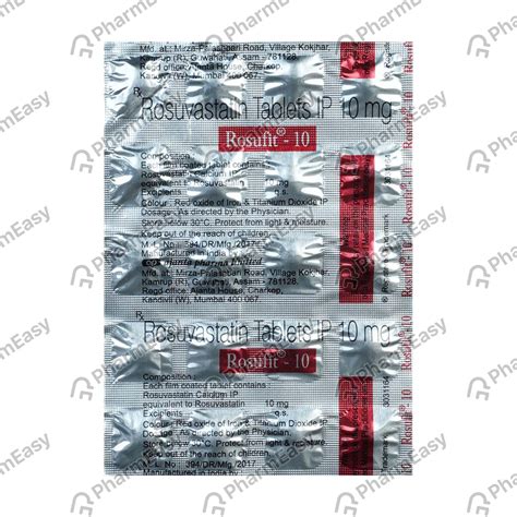 Rosufit 10 MG Tablet (10): Uses, Side Effects, Price & Dosage | PharmEasy