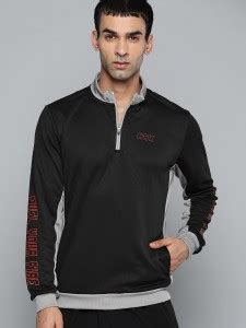HRX by Hrithik Roshan Full Sleeve Color Block Men Reversible Sweatshirt ...