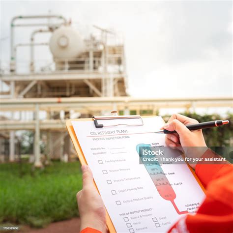 Maintenance The Oil Refinery Plant Process Stock Photo - Download Image ...